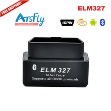Black MINI Bluetooth ELM327 V 2.1 OBD2 / OBDII Black ELM 327 V2.1 Car Code Scanner
