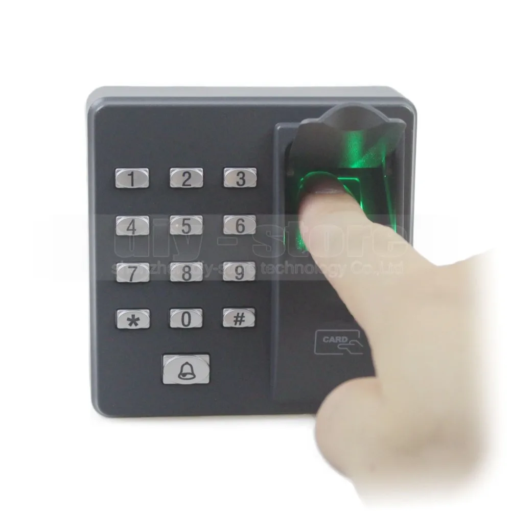 Биометрическая идентификация по отпечатку пальца RFID 125 кГц Пароль Клавиатура