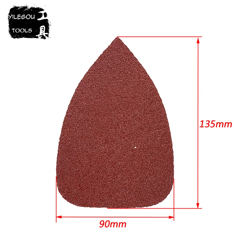 

20 Pieces Abrasive Paper 90*135mm Triangle Sanding Paper 90mm x 135mm Flocking Sand Paper For Woodworking, Grit 60 320 600 1000