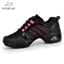 MoveFun/бренд ; обувь для латинских танцев; женские кроссовки; современный танец; Джаз; спортивная обувь с мягкой подошвой; дышащая обувь; zapatos baile-14