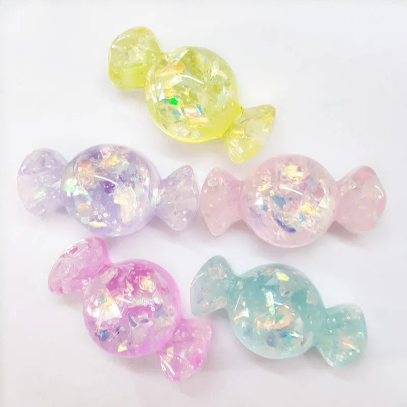 

12*23mm 30pcs Sprinkle candy Birthday Party Decorative Craft DIY Miniature Artificial Resin Cabochons