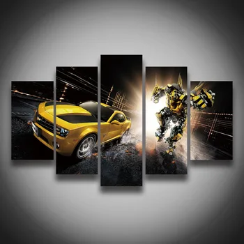 

2017 Real Fallout Unframed High Quality Movie Picture Painting On Canvas 5 Panels Set For Wall Decor Art Print
