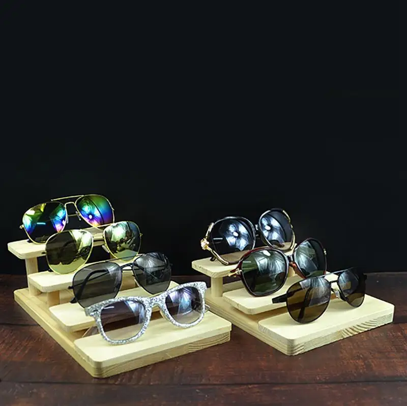 Твердый деревянный стеллаж для выставки очков очки магазин дисплей реквизит деревянный многослойный дисплей стойки аксессуары для одежды