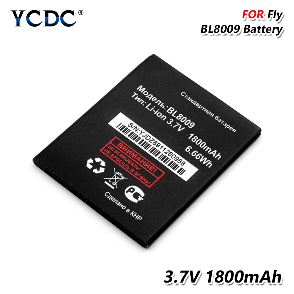 

BL8009 BL 8009 3.7V 1800mAh Cell Battery For FLY FS451 Nimbus 1 Mobile Phone Rechargeable Phone Battery High Performance