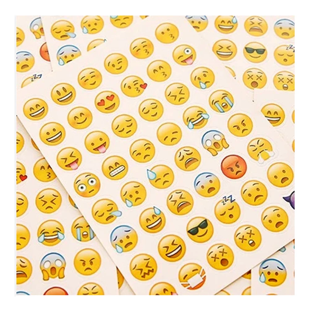

10Sheet/Sell Emoji Smile Face Diary Stickers Post It Kawaii Planner Memo Scrapbooking Sticker Stationery New Child Toy Stickers