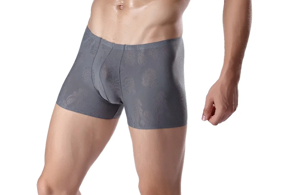 

Men's Men Hot Sexy Fashion Ice Silk Breathable print New Box Underwear