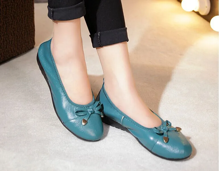 MUYANG/Китайский бренд; женская обувь из натуральной кожи на плоской подошве, женские лоферы; женская обувь ручной работы; повседневная женская обувь без каблука