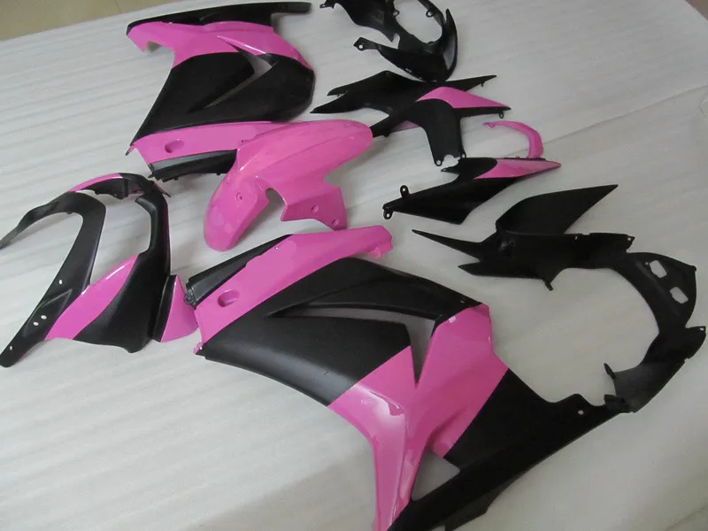 Комплект обтекателей под давлением для KAWASAKI Ninja ZX250R 08 09 10 12 ZX 250R EX250 2008 2012 ABS розовый