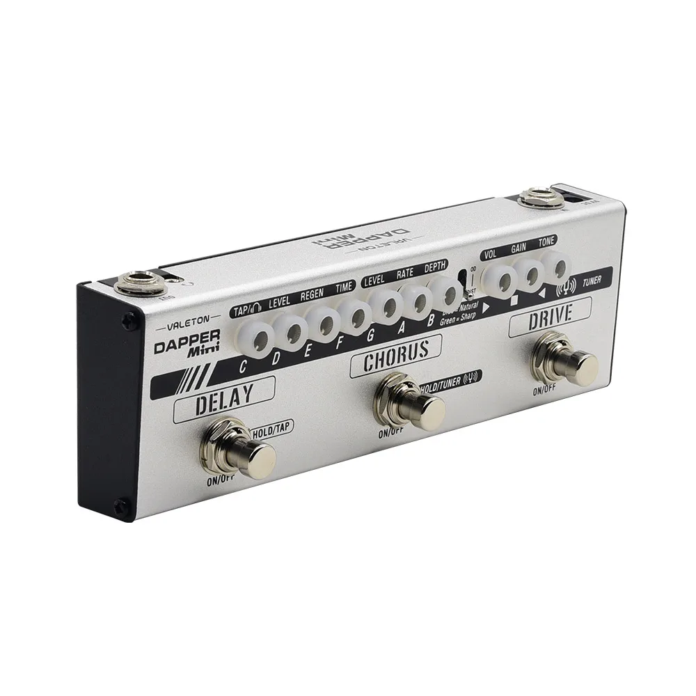 

Brand New Dapper Mini Guitar Multi effect Pedal Overdrive Distortion Tuner Chorus Delay with Tap Tempo for Electric Guitar MES-1