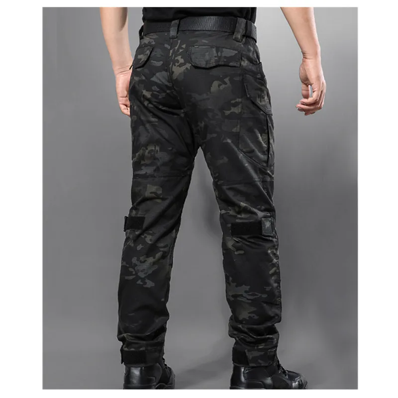 Мужские свободные прямые комбинезоны камуфляжные штаны для спорта на открытом воздухе скалолазание обучение стрельба армейские фанаты тактические военные брюки