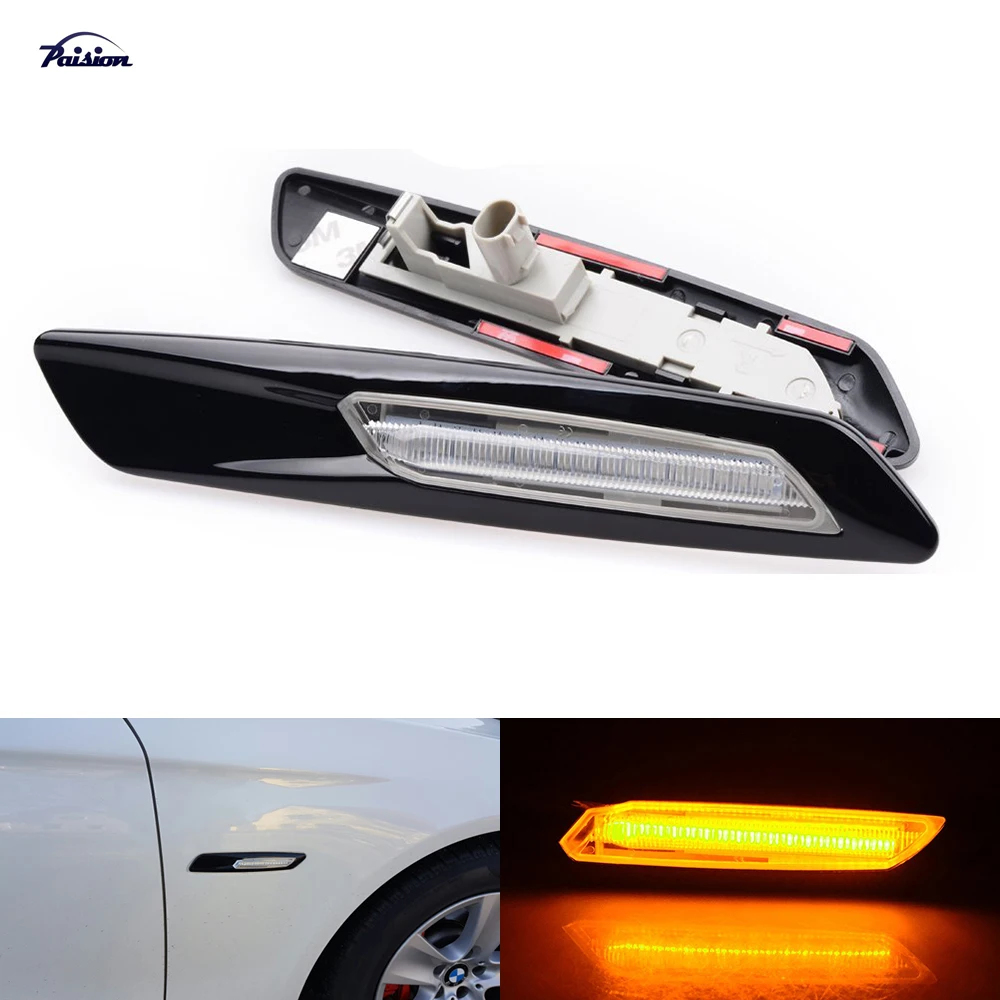 LED Seitenblinker Carbon Weiß BMW E81 E82 E87 E88 E90 E91 E92 E93 E60 E61 X1 X3