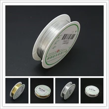 0,4 мм-0,8 мм 2,5-8 м позолоченные посеребренные медные провода Бисероплетение проволока DIY ювелирных изделий латунные веревочные шнуры