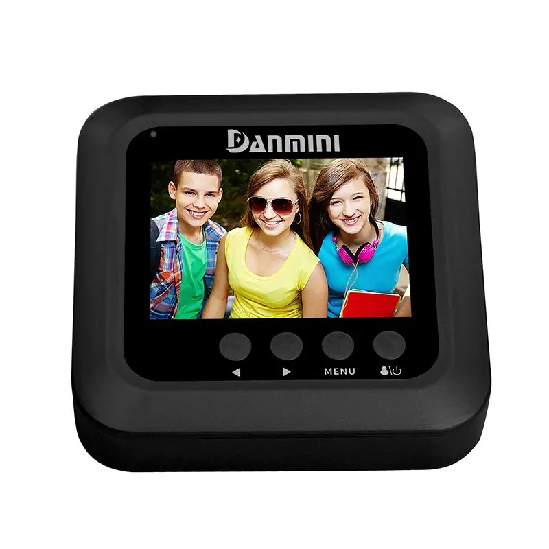 Danmini W5, 2,4 дюйма, цифровой цветной экран для безопасности двери, не беспокоить, глазок, умный дверной глазок, 2 МП, поддержка макс 32 ГБ, TF карта