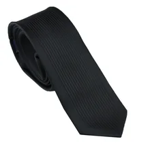 Галстуки Для мужчин уменьшают Галстук Дизайн Черный насыщенный Цвет вертикальные полосы микрофибры галстук узкий галстук 6 см Сорочки выходные для мужчин свадебные галстук