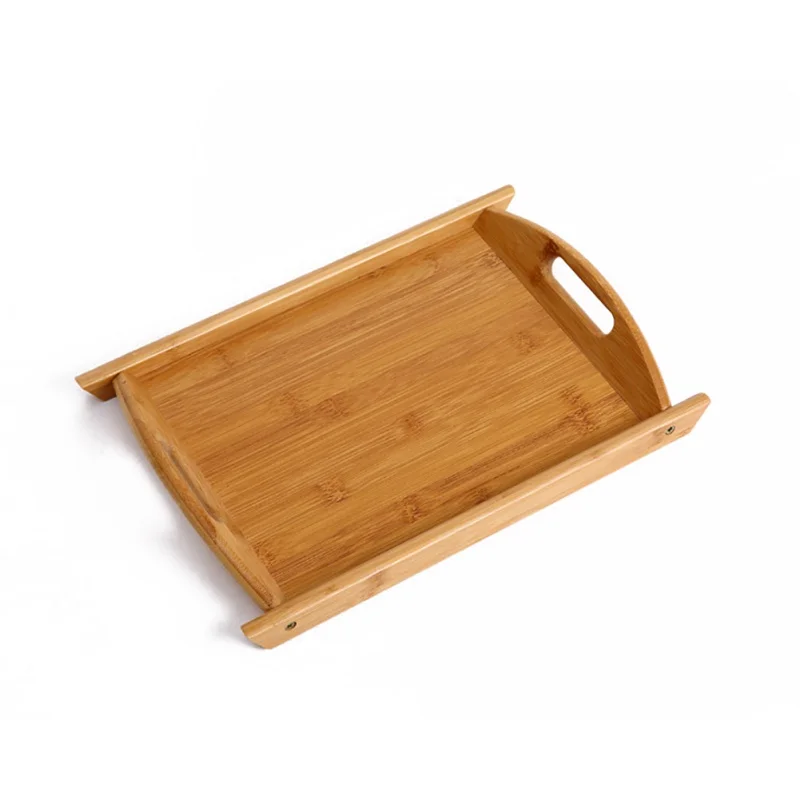 Японский бамбуковый квадратный для еды поднос твердый деревянный чайный набор поднос домашний поднос для завтрака торт лоток цветочный горшок бонсай садовый держатель