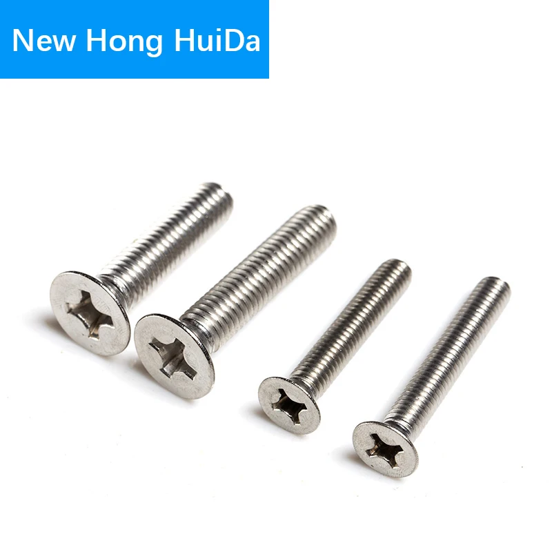 

Phillips Flat Head Cross Recessed Screw Countersunk Thread Metric Machine Bolt 304 Stainless Steel M3