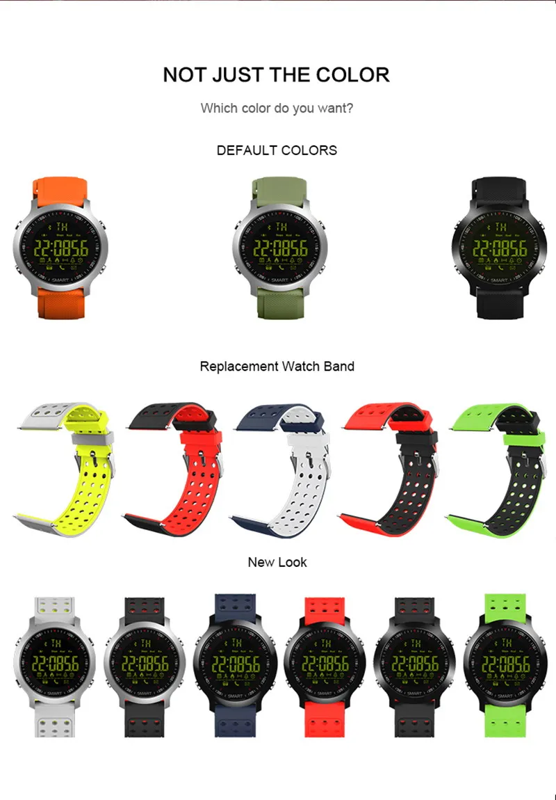 SMARCENT EX18 Smart Watch 5ATM Water Resistant Bluetooth 4.0 Call SMS Reminder Pedometer Sleep Monitor Compatibie Android iOS SMARCENT EX18 Smart Watch 5ATM Water Resistant Bluetooth 4.0 Call SMS Reminder Pedometer Sleep Monitor Compatibie Android iOS