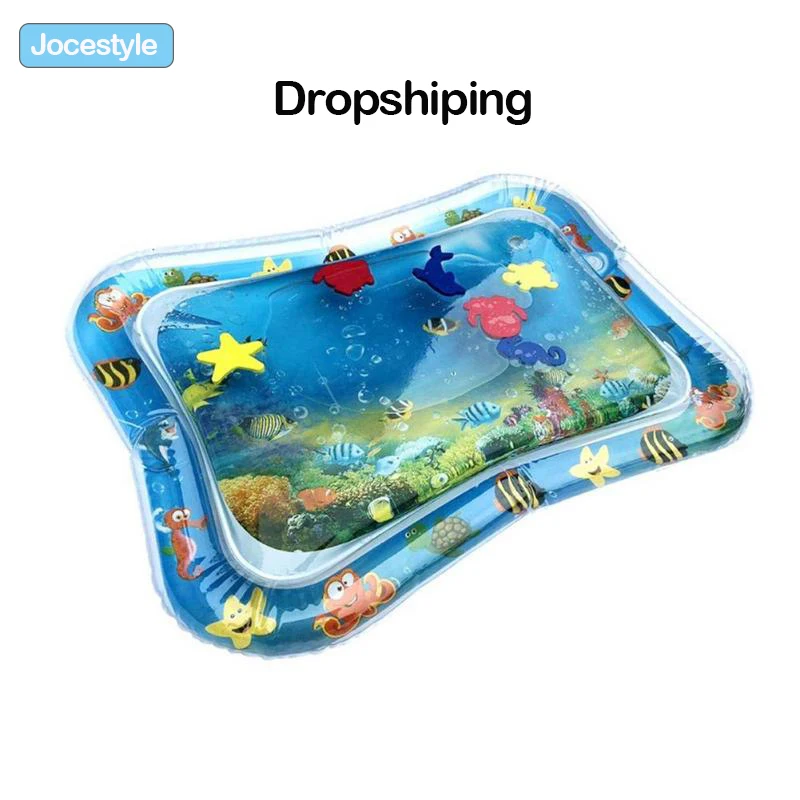 

Baby Kids Water Play Mat Inflatable Thicken PVC Infants Tummy Time Playmat Toy Educational Activity Play Center for Baby Kids