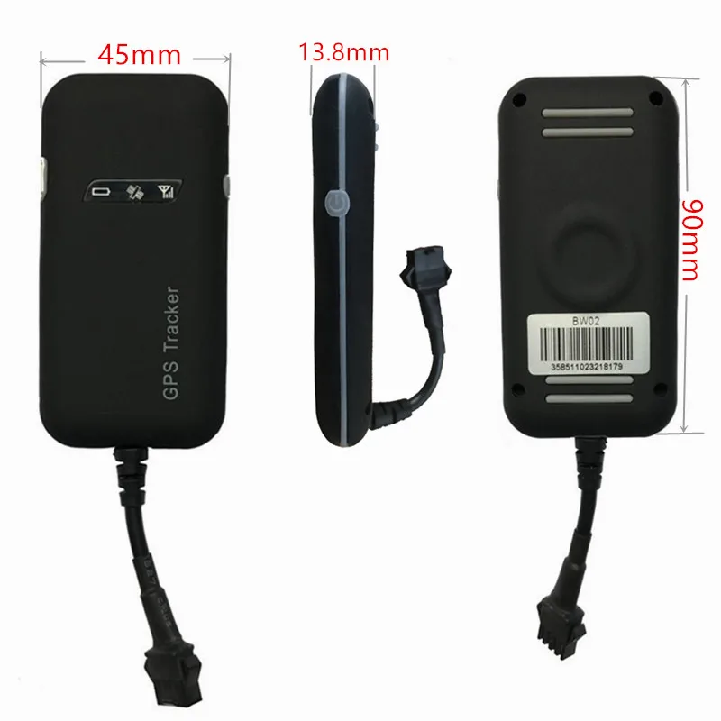 GPS tracker size 