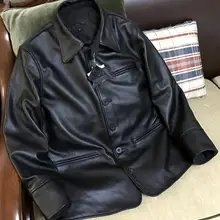 Брендовые Классические мужские куртки размера плюс из воловьей кожи, Качественная мужская байкерская куртка из натуральной кожи. Распродажа, Повседневная теплая куртка