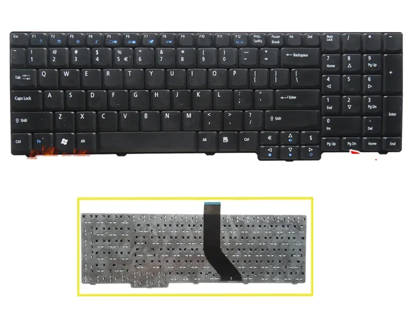 New Compatible with Acer TravelMate 7330 7530 7530G 7730 7730G Keyboard US Black New Compatible with Acer TravelMate 7330 7530 7530G 7730 7730G Keyboard US Black
