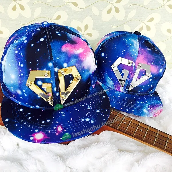 Популярные бейсболки Bigbang G-dragon GD Snapback galaxy Star Sky Hat galaxy Snapback унисекс хип-хоп Peaked Hat Повседневная Уличная