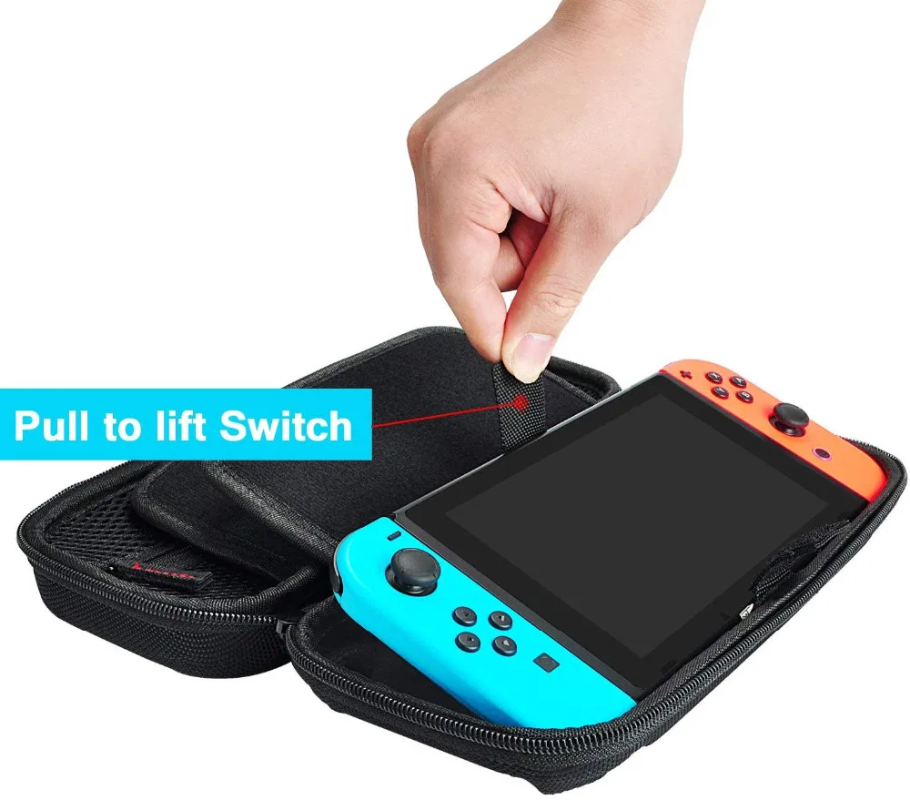  Storage Bag for Nintend Switch Nintendos Switch Console Handheld Carrying Case 19 Game Card Holders - 32951799733