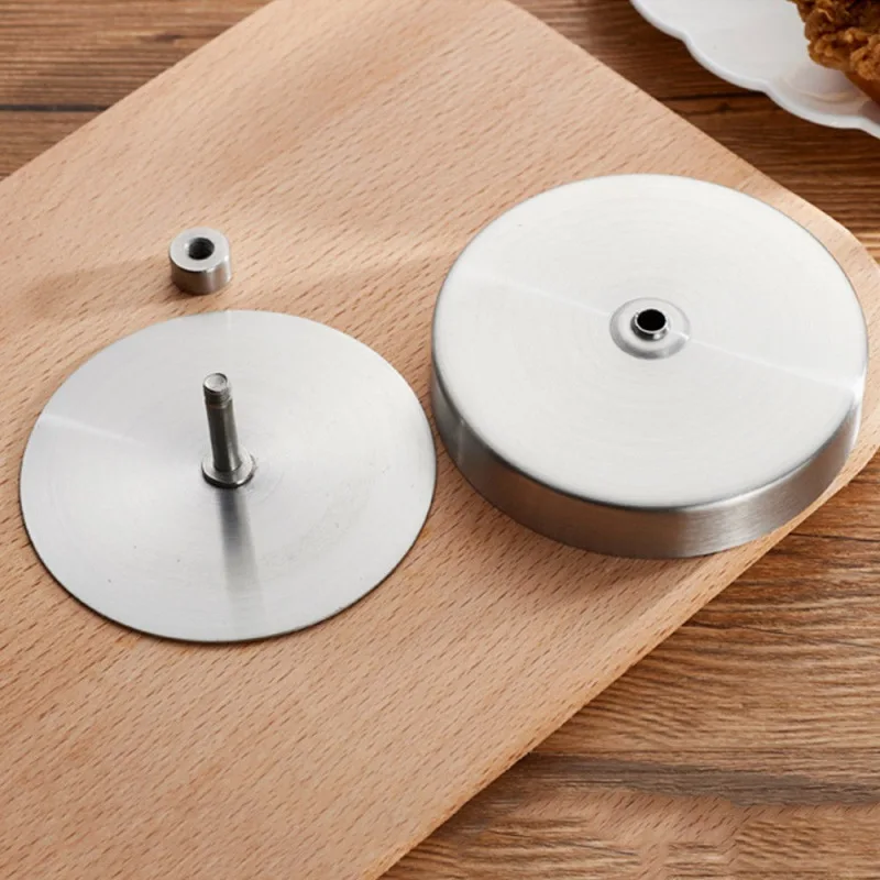 

Kitchen Portable Stuffed Burger Press Set Round Detachable Stainless Steel Hamburger Patty Maker Meat Mold for BBQ Kitchen