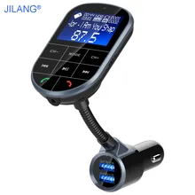 Bluetooth Wirless Car Kit Trasmettitore FM Modulatore Hands-Free Radio Audio Adattatore Dual USB Caricatore Display LCD con AUX ingresso