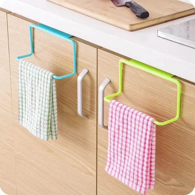 Special Price New Qualified Towel Rack Hanging Holder Organizer Bathroom Kitchen Cabinet Cupboard Hanger dig1229