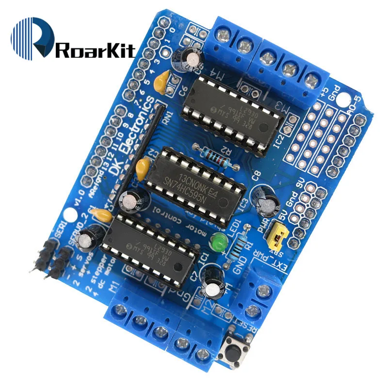 L293D щит управления двигателем плата расширения привода двигателя для Arduino Щит