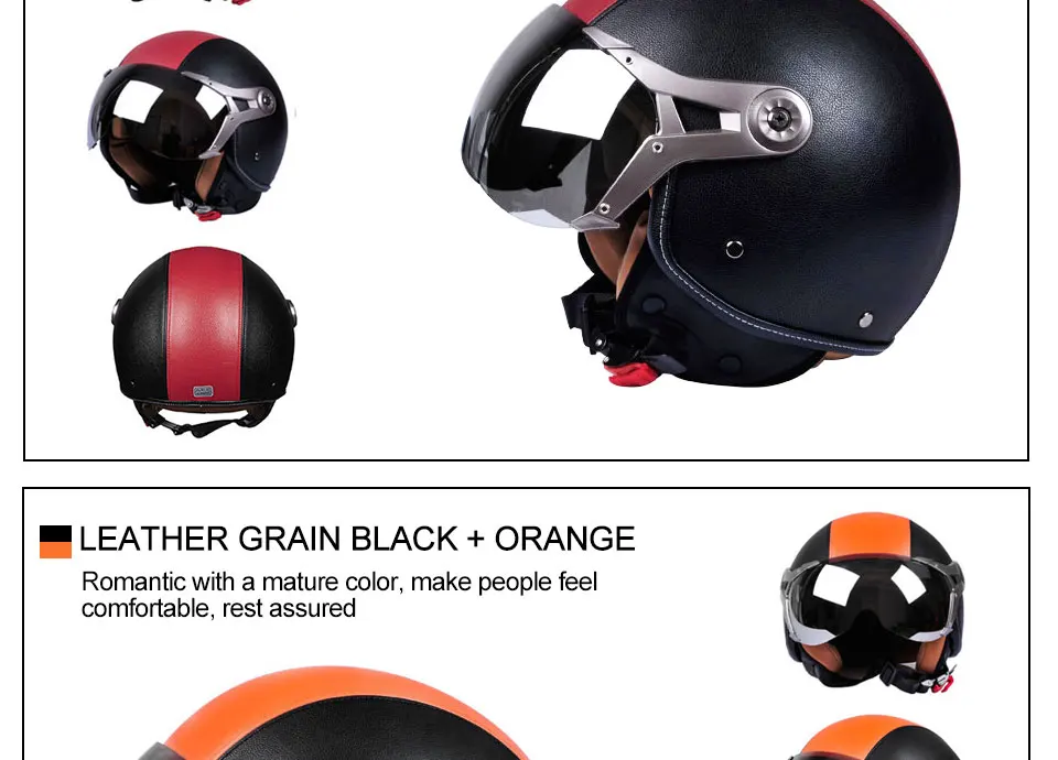 Foxcncar Motorcycle scooter Helmet 34 Open Face halmet motocros vintage casque Moto Casque Casco motocicleta Capacete Deodorant (12)