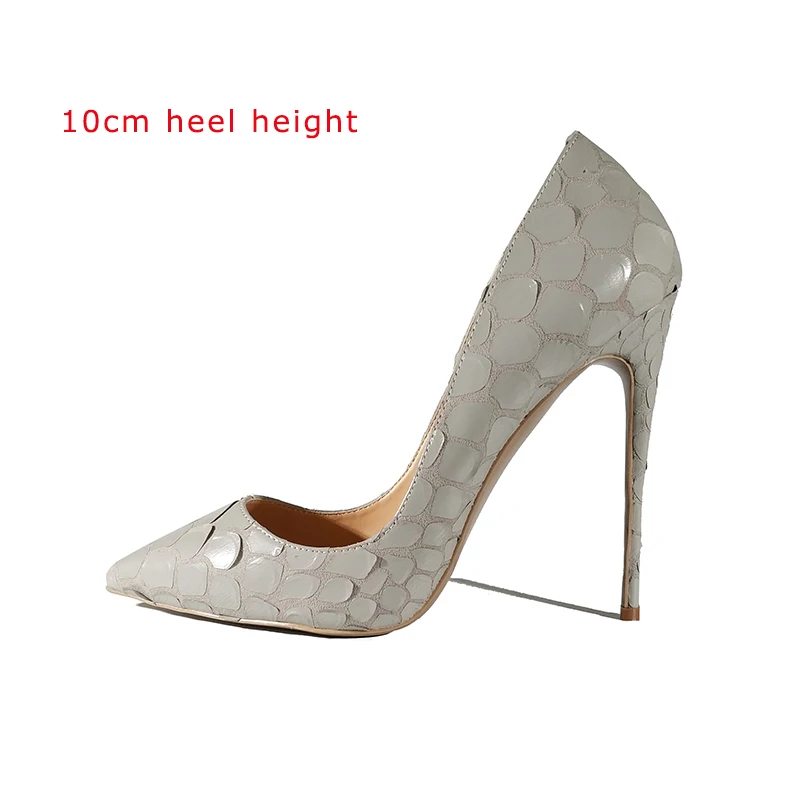 DorisFanny/свадебные туфли; коллекция года; очень пикантные женские черные туфли на высоком каблуке; вечерние туфли с острым носком на шпильке 12 см; цвет розовый, красный - Цвет: dusty blue 10cm