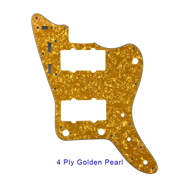 4 ply golden pearl Pleroo аксессуары для гитары накладки с 13 шурупы костюм fender Японии MIJ Jazzmaster гитары царапинам пластины Различные цвета - Цвет: 4 ply golden pearl
