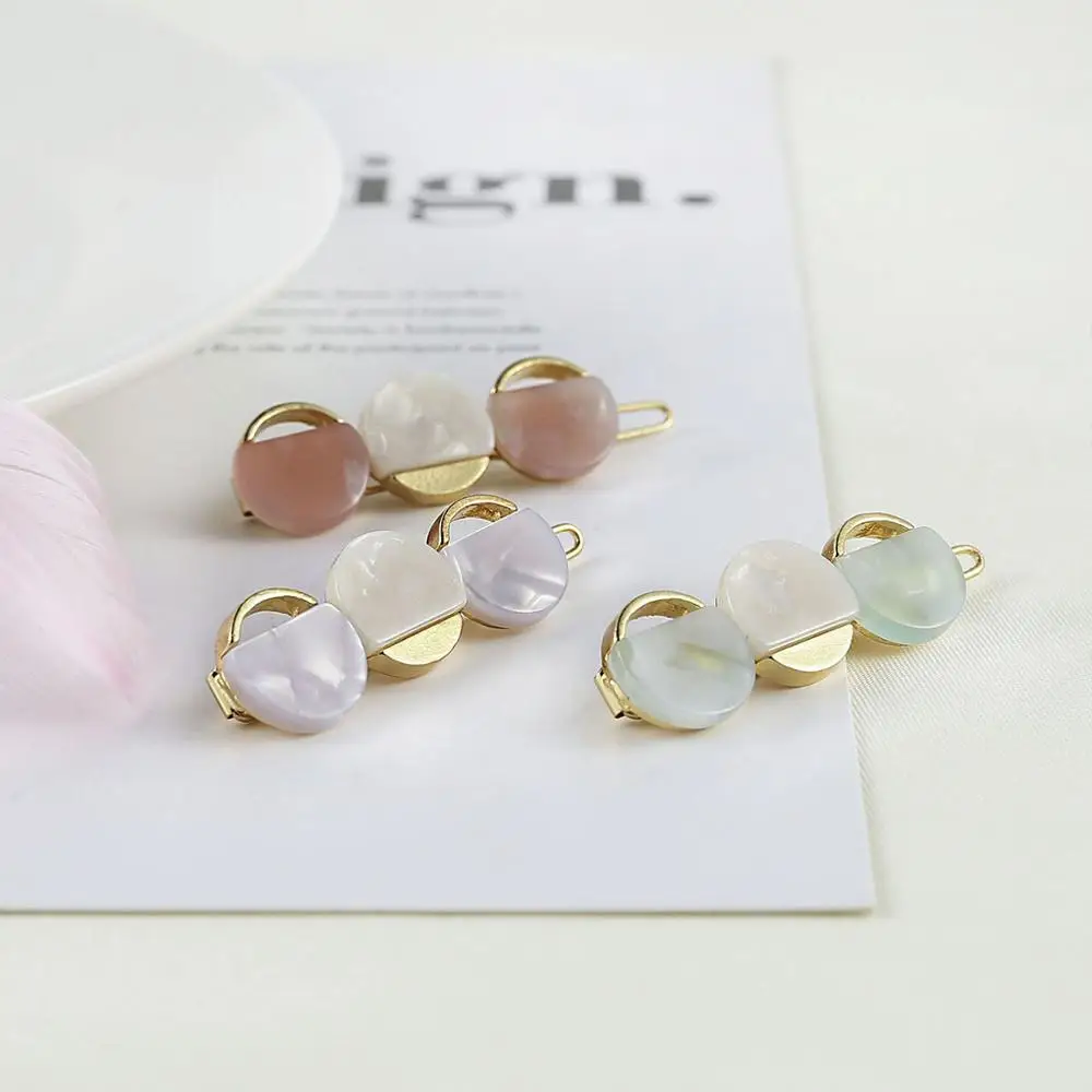 

2019 Hair Accessories Clamp for alloy Hair Clip Vintage Hairpins Girls Cute Hollow Star Heart Back of the head clip Girl simple