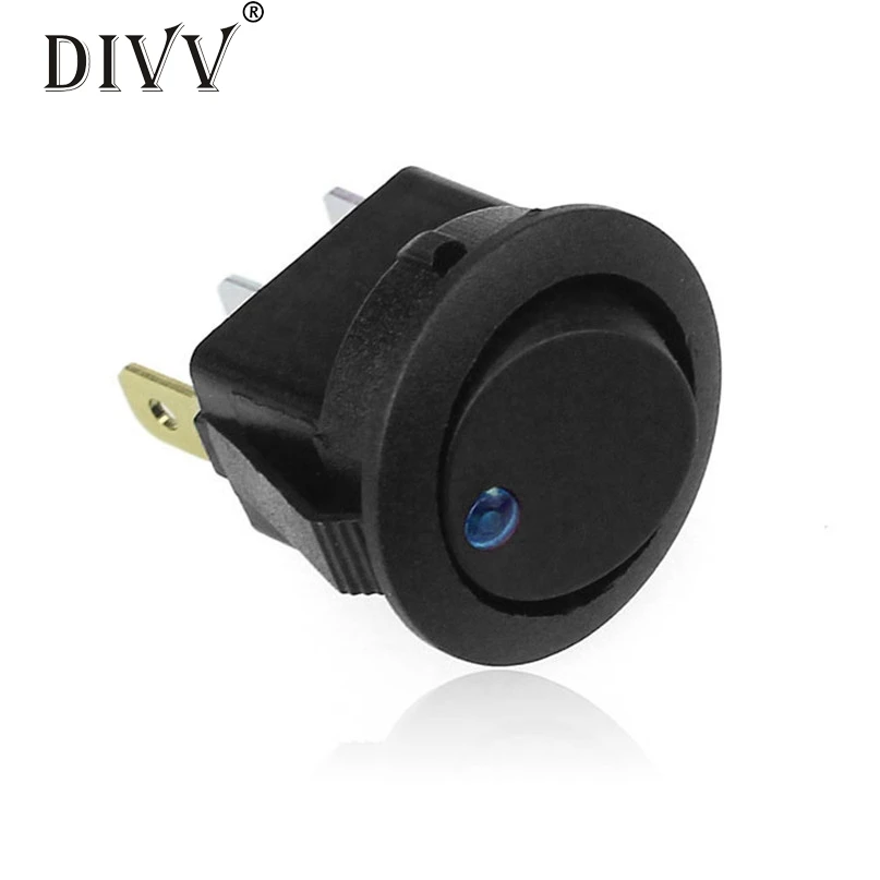 

New 16A 12V LED Dot Light Car Boat Round Rocker ON/OFF SPST Switch Drop Shipping drop shipping ap25