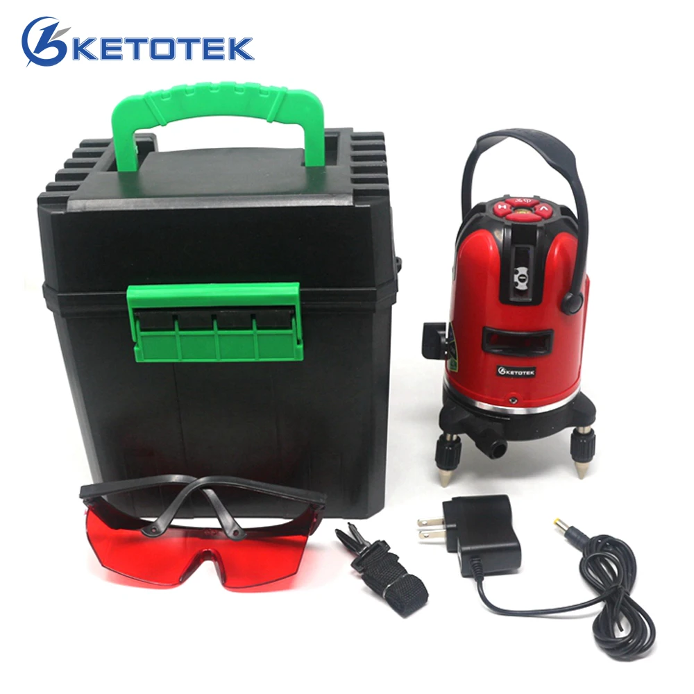 Laser Level 5 Lines 6 Points 360 Rotary Self Leveling 635nm Red Horizontal Vertical Cross line Lazer Level Tools for Outdoor Laser Level 5 Lines 6 Points 360 Rotary Self Leveling 635nm Red Horizontal Vertical Cross line Lazer Level Tools for Outdoor