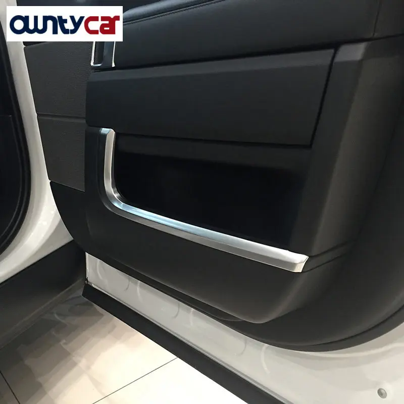 4pcs set abs chrome interior accessories side door molding trim for