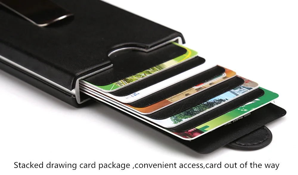 Bisi Goro бизнес Противоугонный ID кредитный держатель для карт наборная карточка для рисования посылка минималистичный кошелек для карт кошелек Чехол
