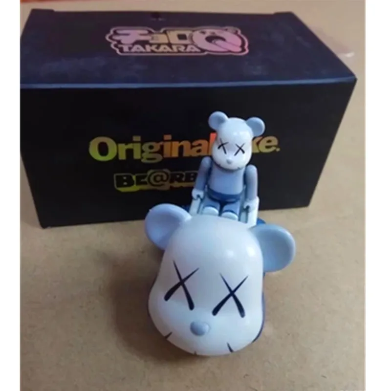 

50% Gloomy Bear Medicom Toy OriginaFake Be@rBrick Mini Tommy Car Set PVC Action Figure Model Toy G1658