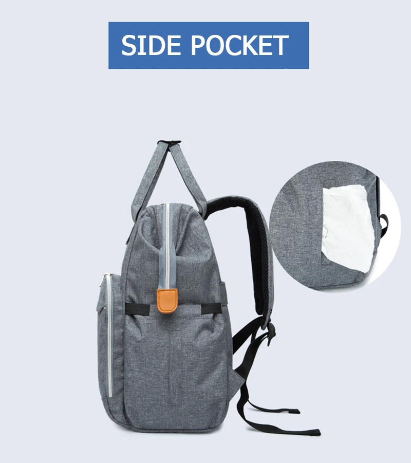 Diaper Bag and Insulation Bags Fashion Maternity Mummy Backpack Nappy Changing Organizer Waterproof Baby Care Bags (1)