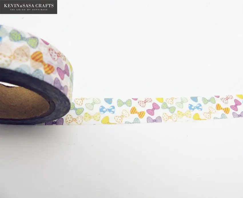 

Colorful Bowknot Washi Tape Stationery Decorative Tape Scrapbooking Photo Album School Tools Kawaii Christmas Diy Gift