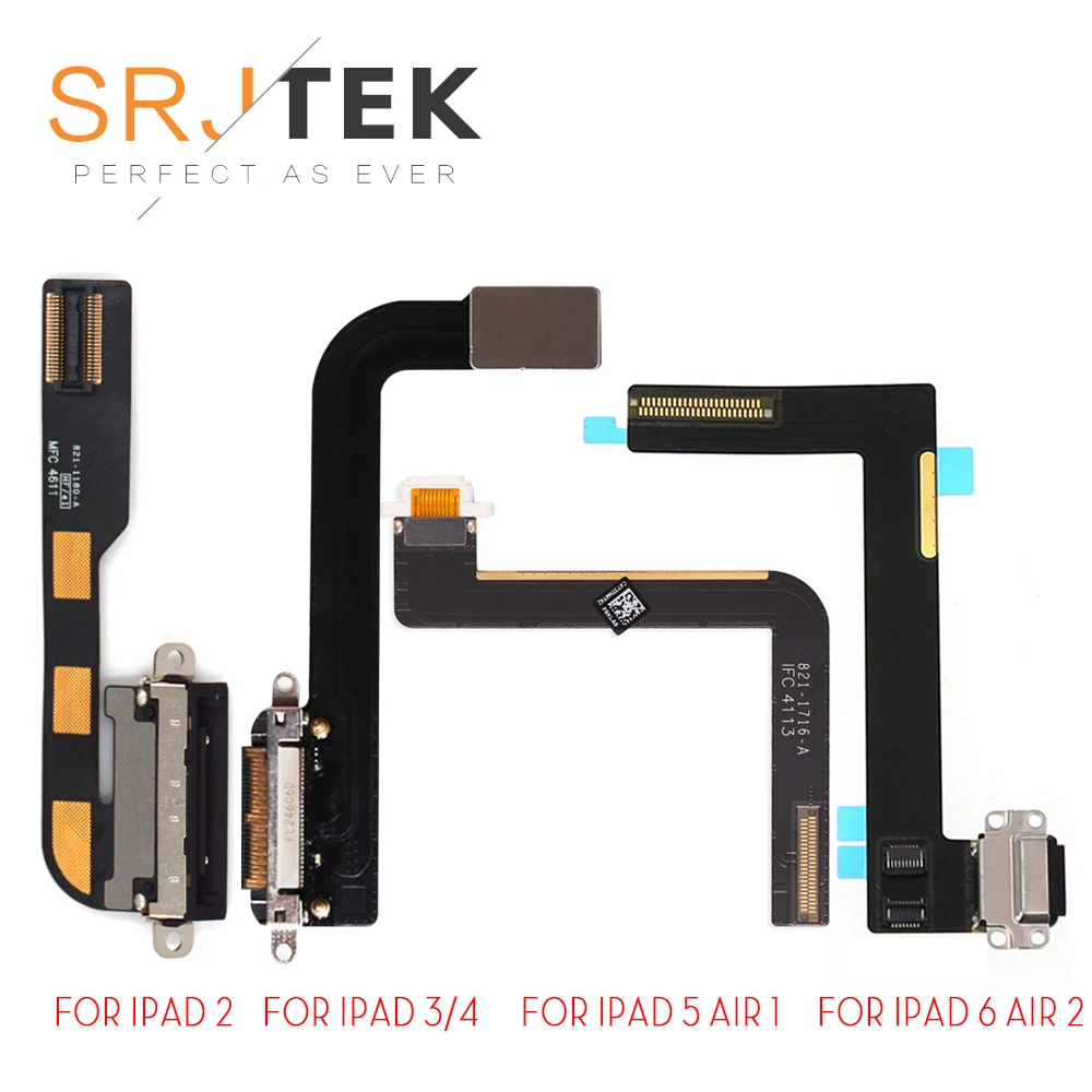 SRJTEK зарядка через usb док-станция для iPad 2/3/4 iPad 5 Air iPad 2 6 шлейф Зарядное устройство зарядки Порты и разъёмы док-разъем USB для передачи данных для iPad Air 2 iPad3