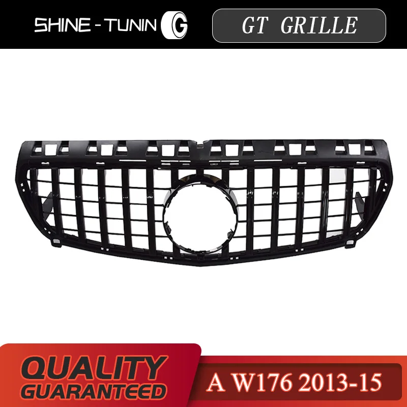 Передняя решетка подходит для mercedes A Class W176 A45 GT GTR Grill A45 A180 A200 A260 решетка 2013-15 без эмблемы