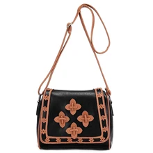 Neue mode kleine patchwork handtaschen aushöhlen frauen abend kupplung dame-parteihandtasche stricken blumen schulter crossbody taschen