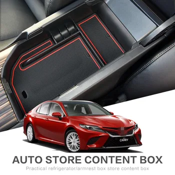 

Car Central Armrest Storage Box For Toyota Camry 2018 LHD Console Arm Rest Tray Holder Stowing Case Pallet Container Accessories