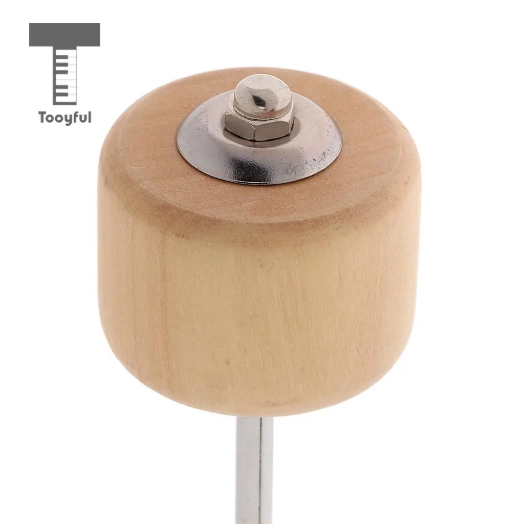 Tooyful Drum Pedal Beater Hammer Felt/Wood Head Mallet for Jazz Drum Replacement Parts Percussion Instrument Accessory