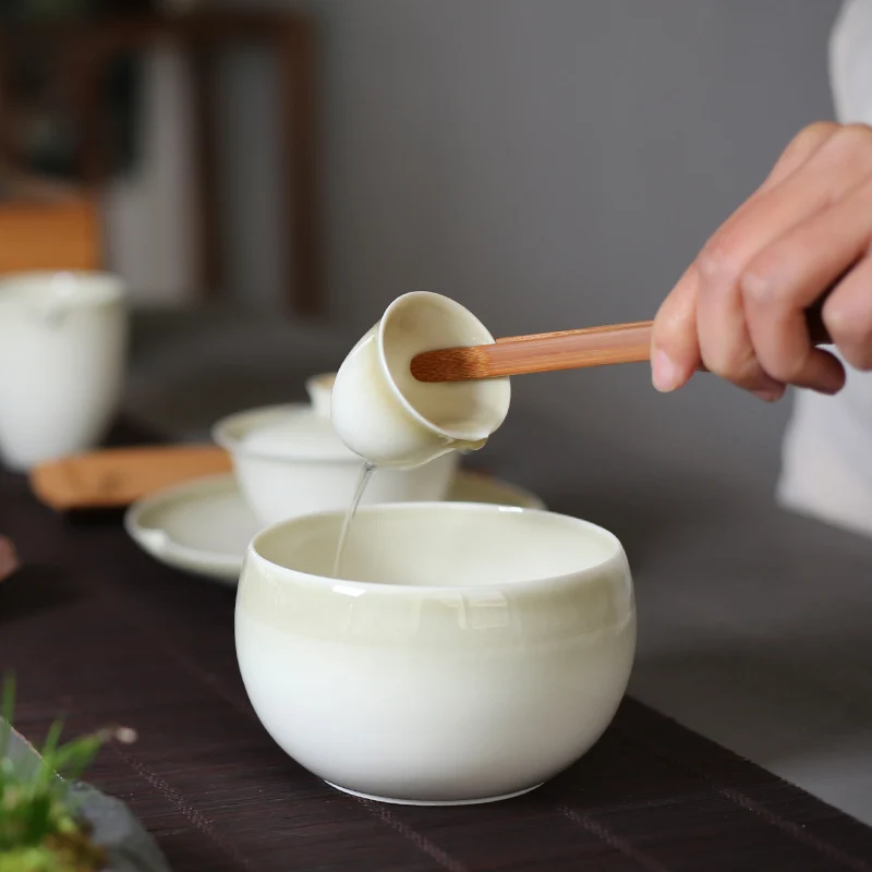 PINNY Plant Ash Glaze Teacups Ceramic Pigmented Tea Cup Chinese Kung Fu Tea Set High Quality Porcelain Cup Retro Bowl