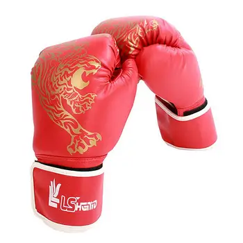 

2018 High Quality Leather Boxing Gloves Sanda Fighting Boxing Fighting Training MMA Boxing Set Punching Bag Gloves