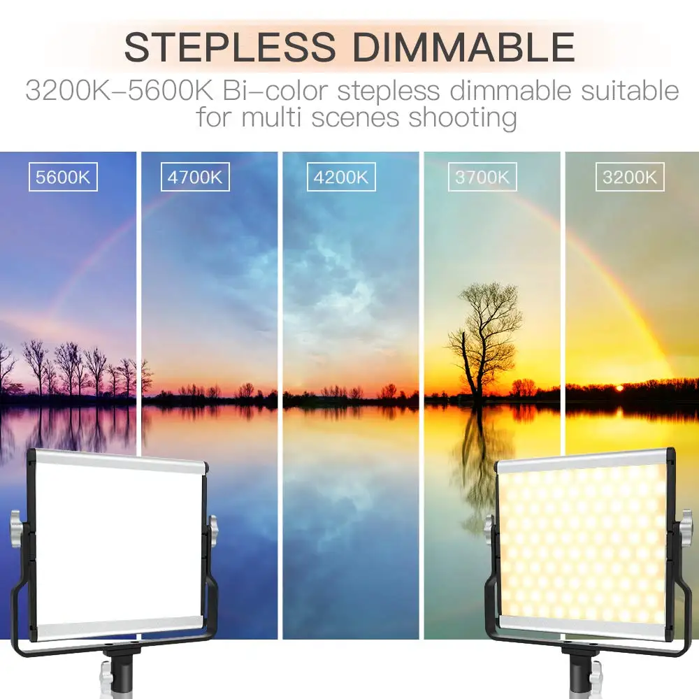  capsaver L4500 Photography Lighting LED Video Light Photo Lamp Dimmable 3200K-5600K 15W CRI 95 Meta - 33041201301
